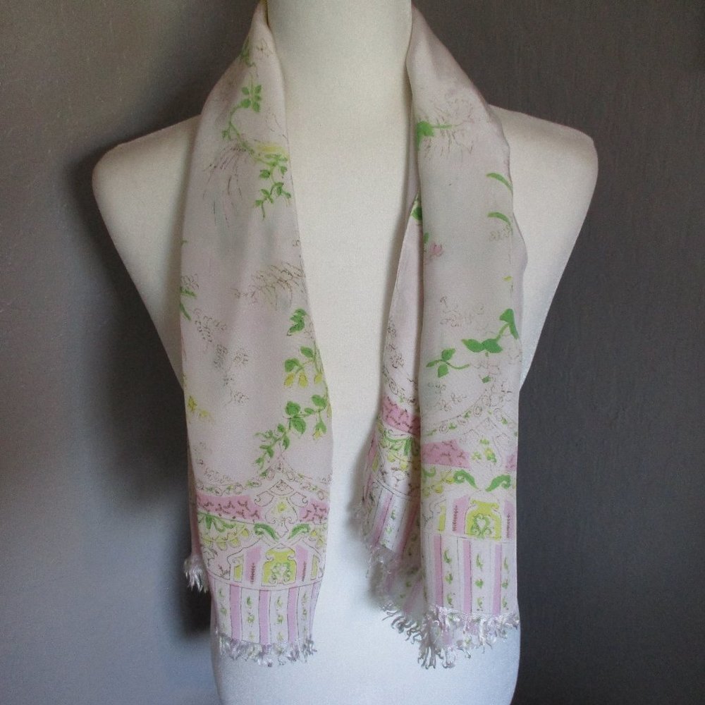 **2/12$** 1930s Spring pastel scarf